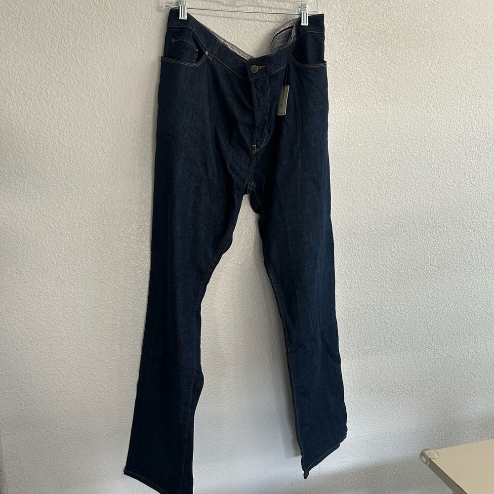 NEW Peter Millar 42 Deep Indigo Bootcut Jeans